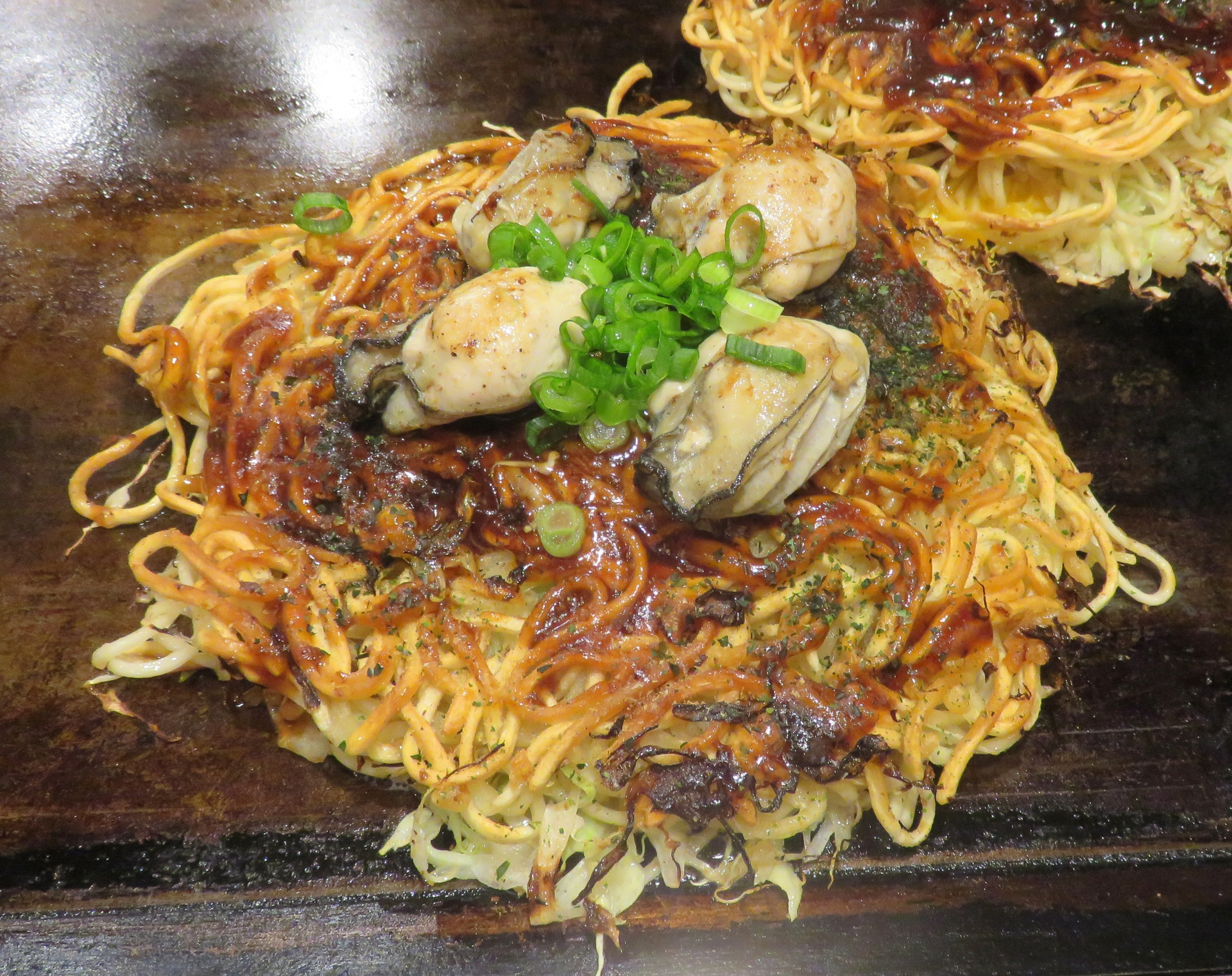 牡蠣のお好み焼き