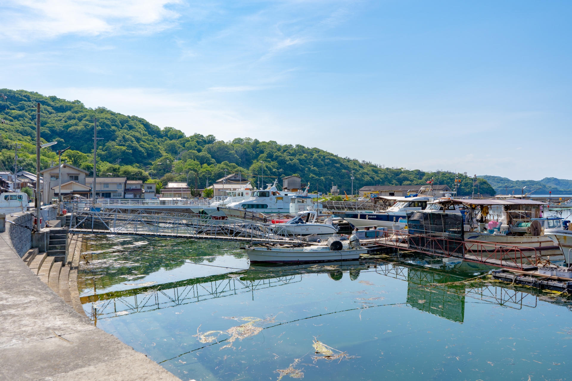 真鍋島の本浦の風景