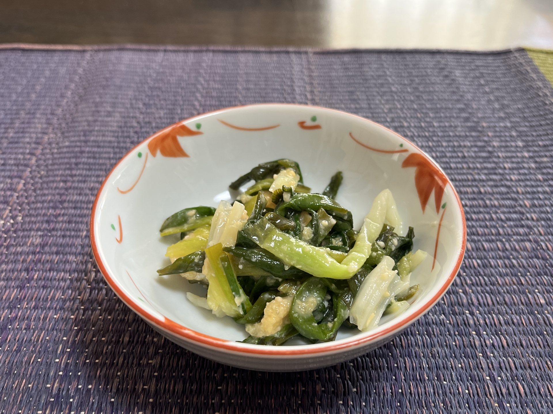 分葱の酢みそ和え