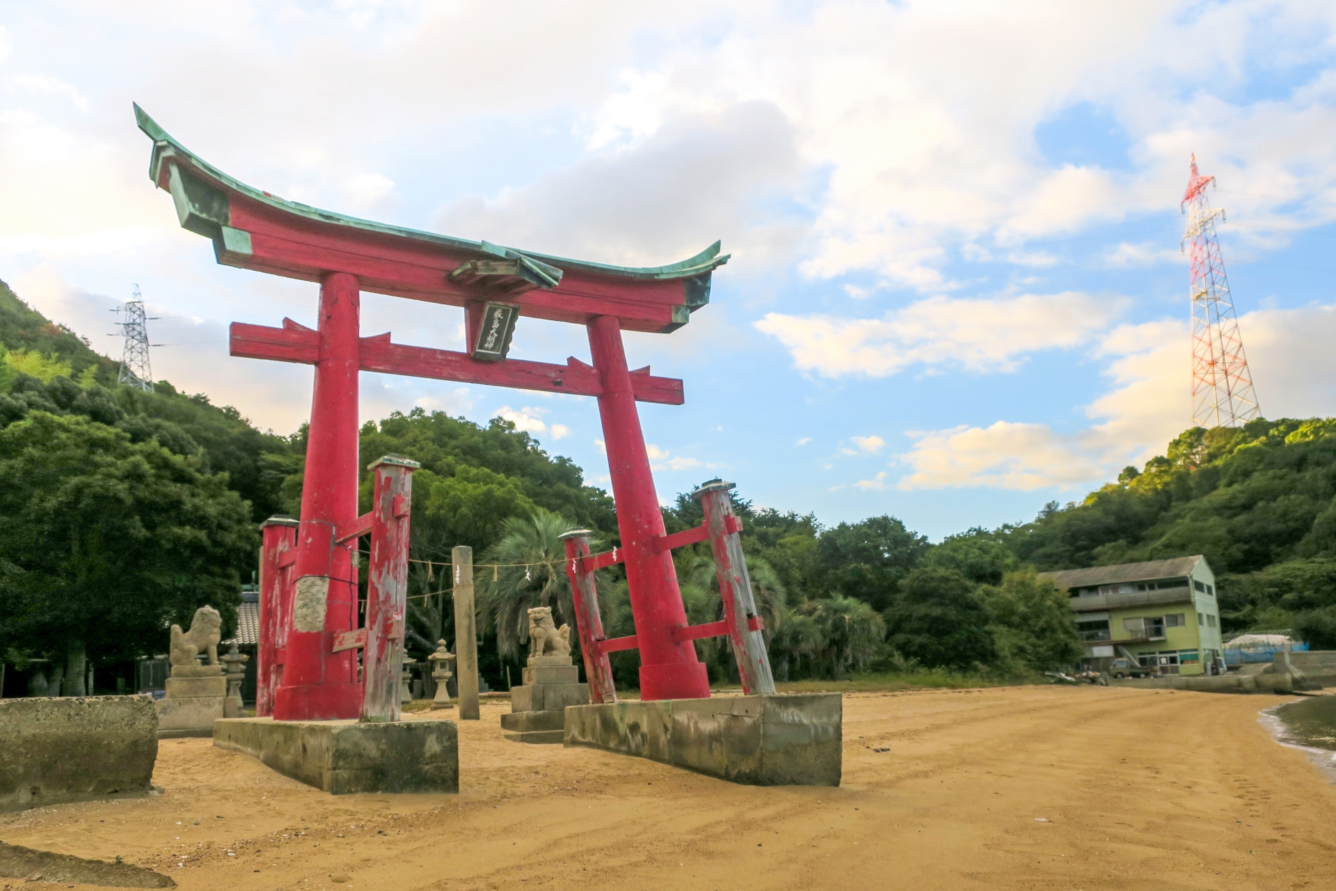 岩子島 厳島神社 大鳥居