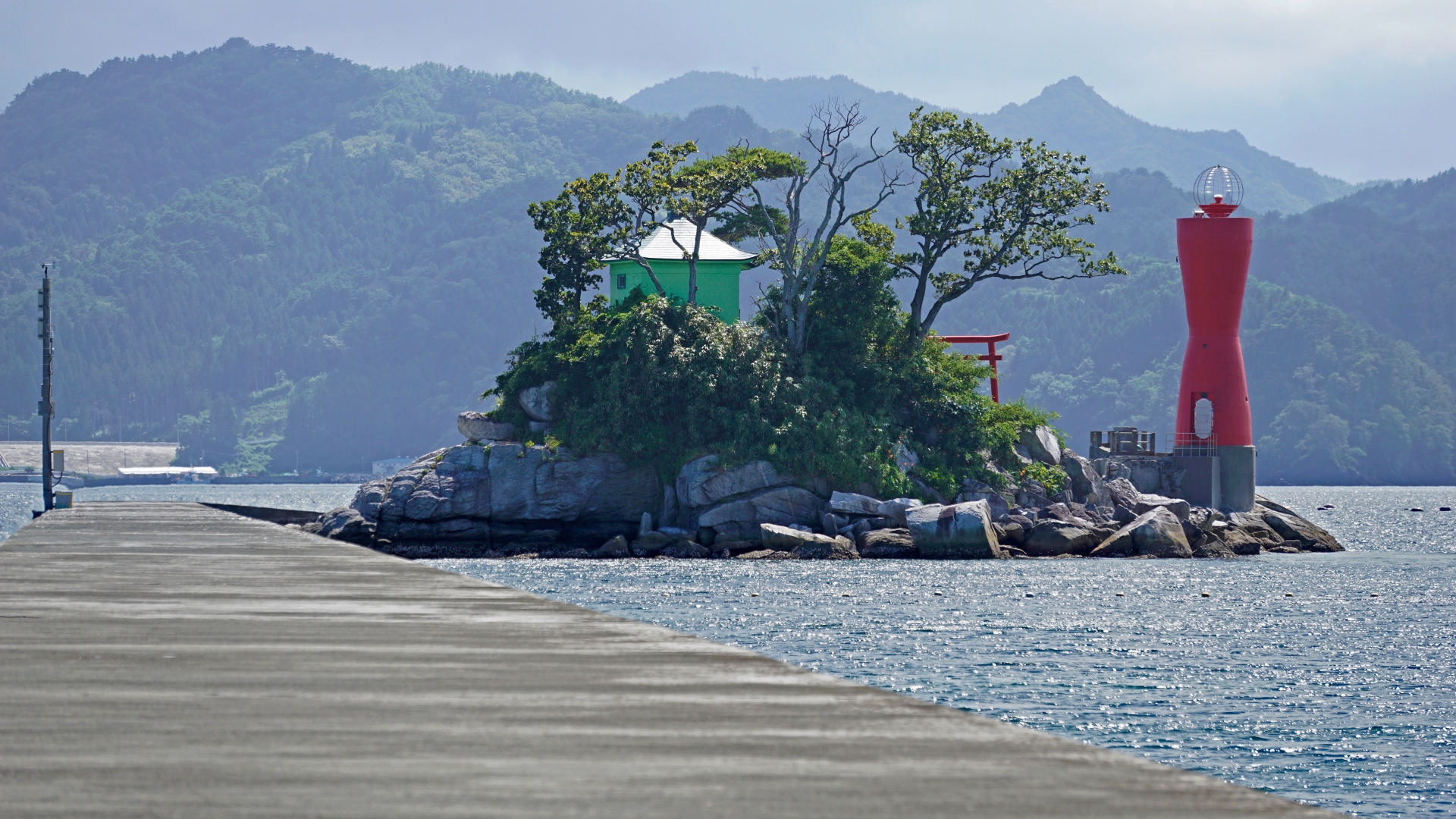 大槌町の蓬莱島