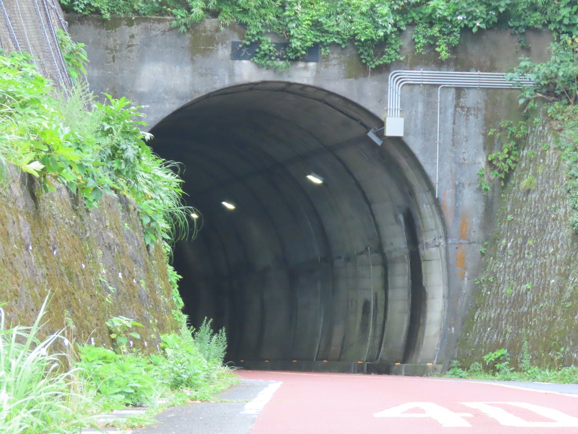 八丈島の大賀郷と樫立を結ぶ大坂トンネル